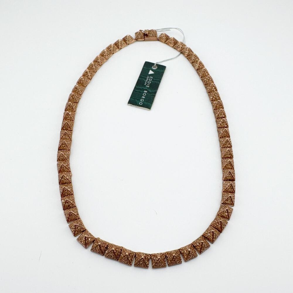 Eddie Borgo Cone Stud Necklace Women's New With Tags‎ Rose Gold 16in - Picture 2 of 11